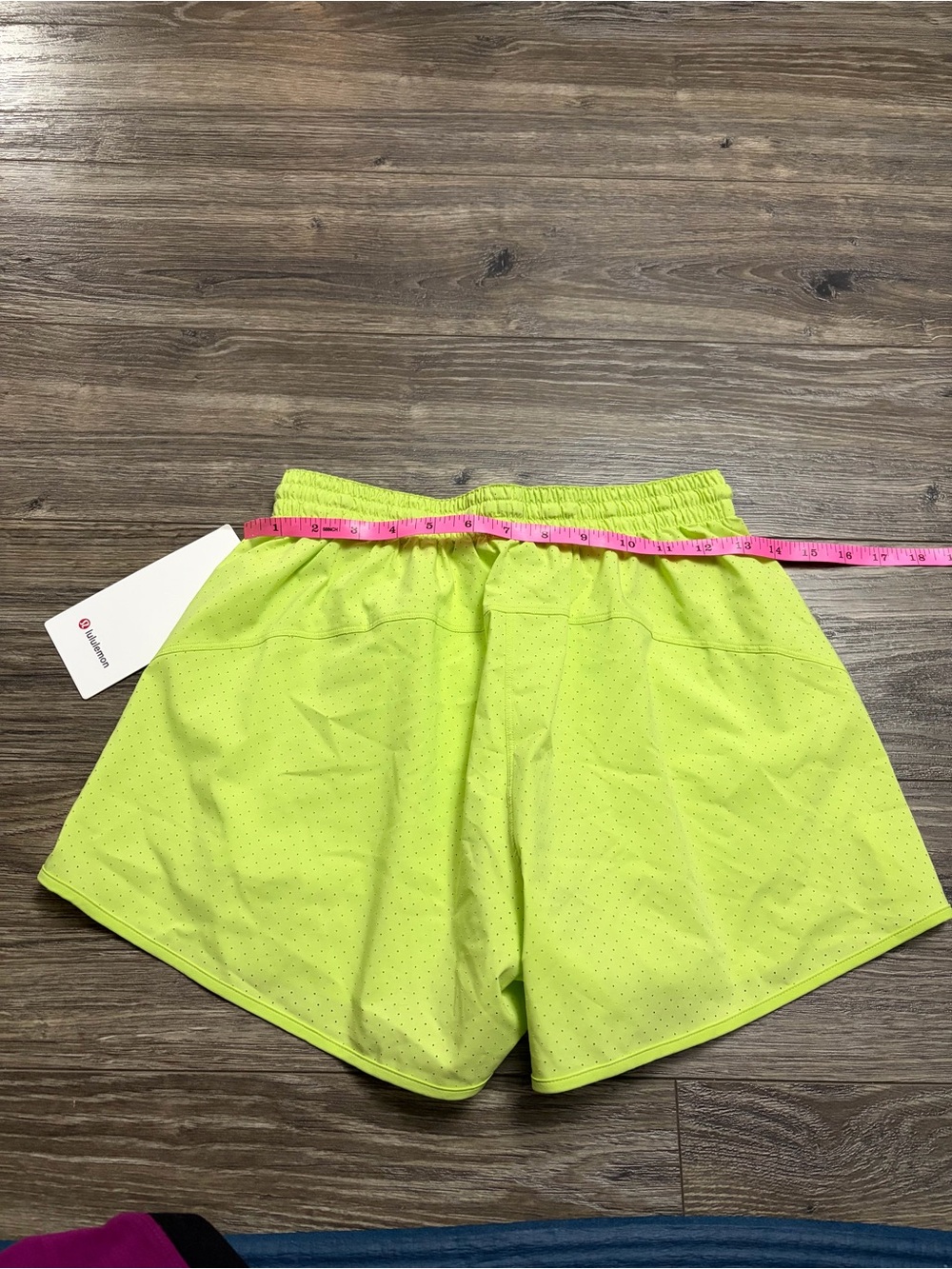 NWT Lululemon Court Rival High-Rise Short 3" *Perforated Sour Grape/White Size 4 - Picture 9 of 9